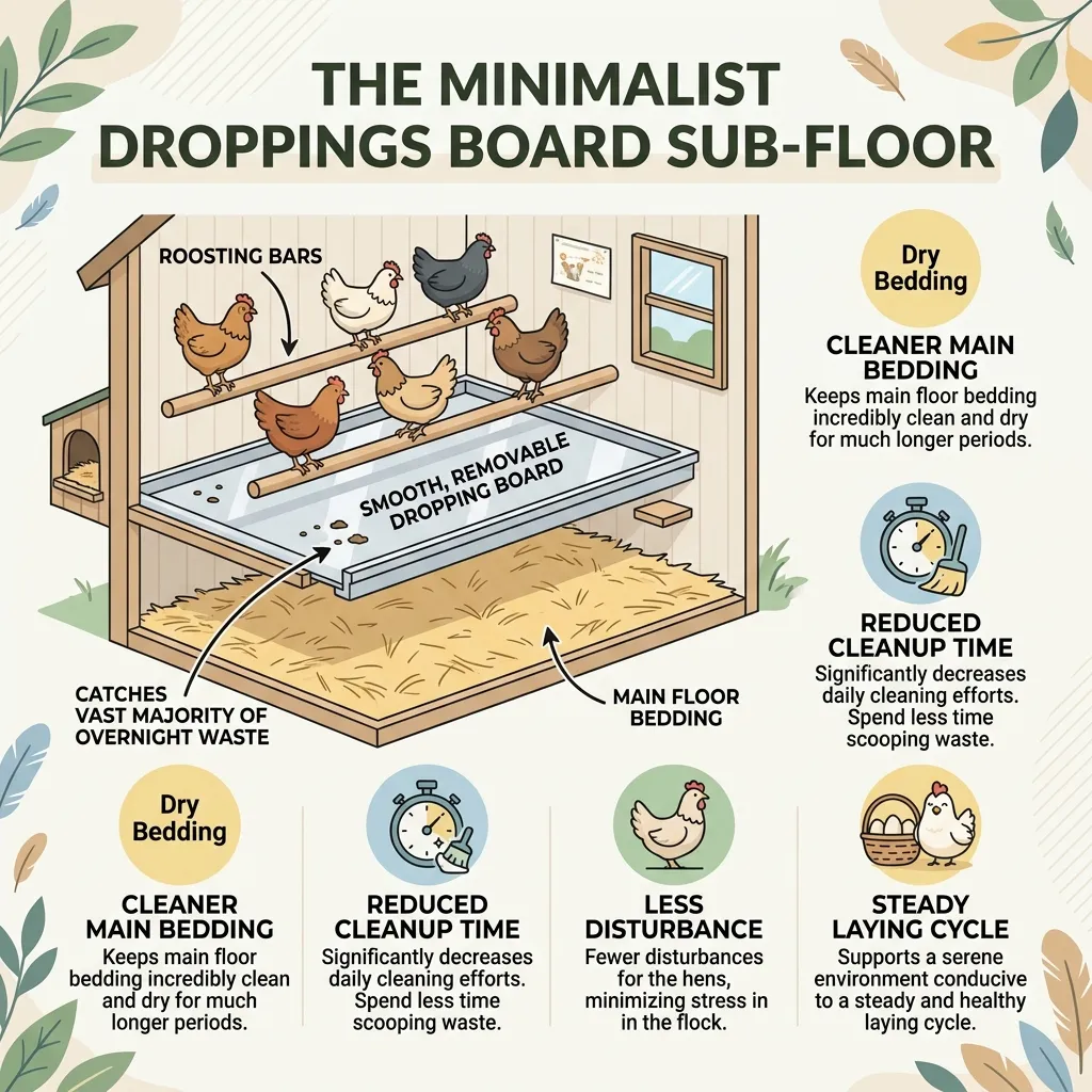 The Minimalist Droppings Board Sub-Floor