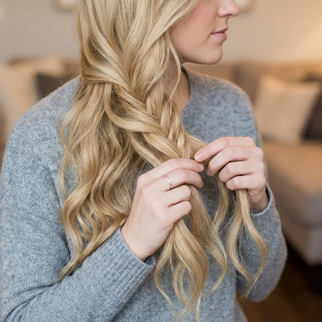 The Relaxed Fishtail Side Braid