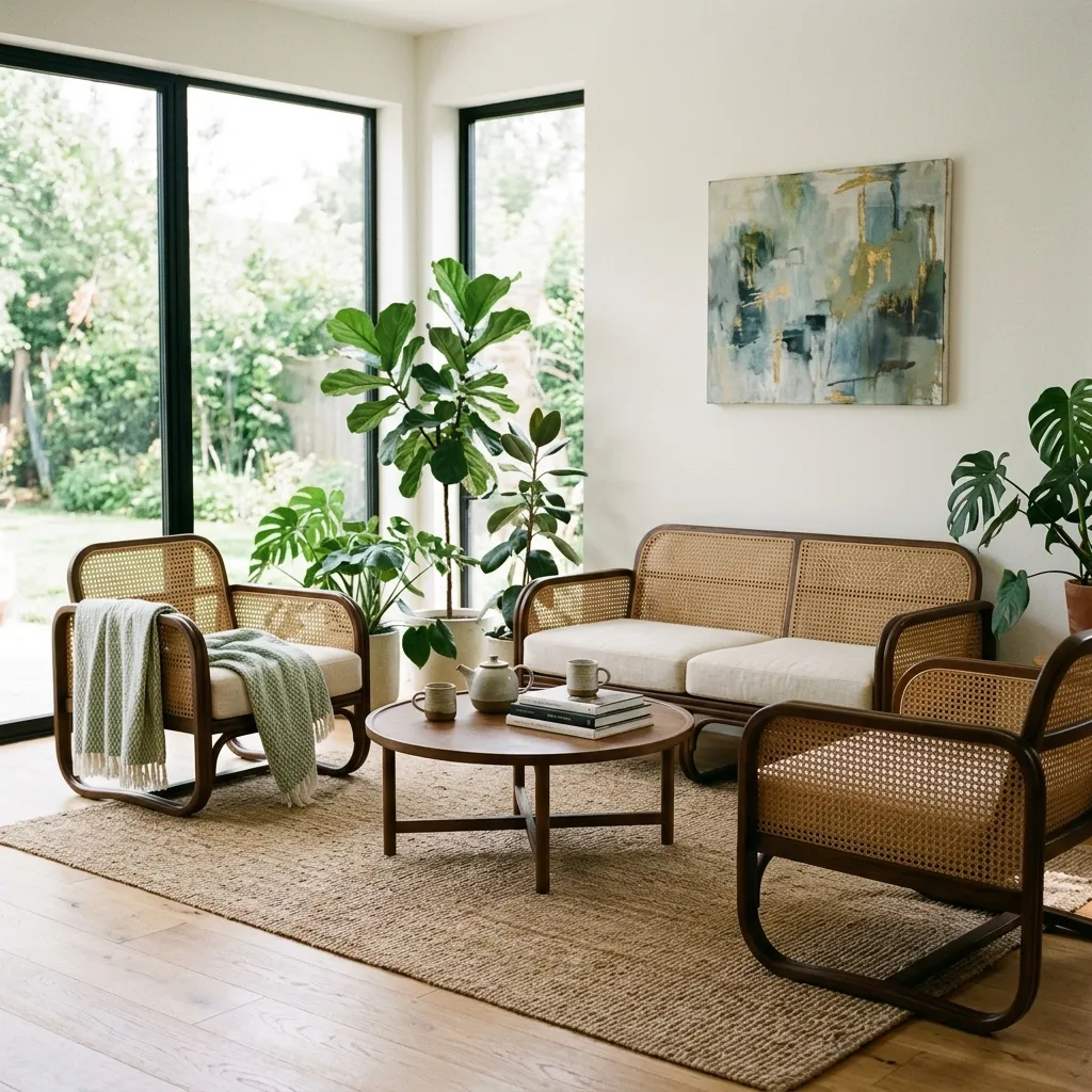 The Retro Bentwood and Cane Accent Set