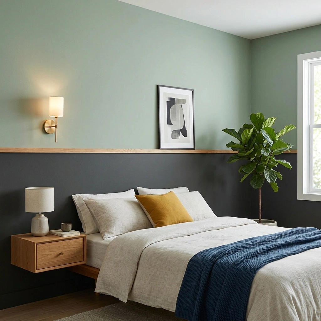 The "Half-Wall" Color Block