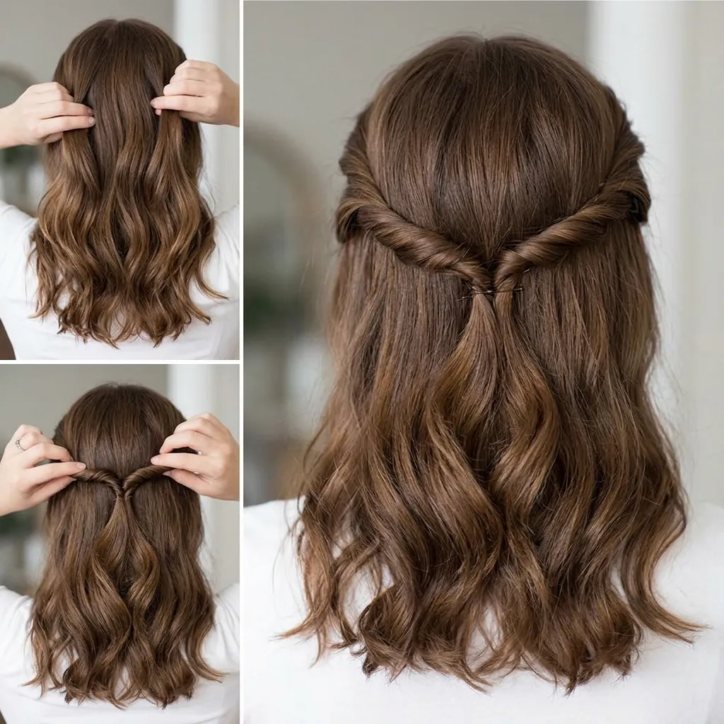 Twisted Crown Half-Up