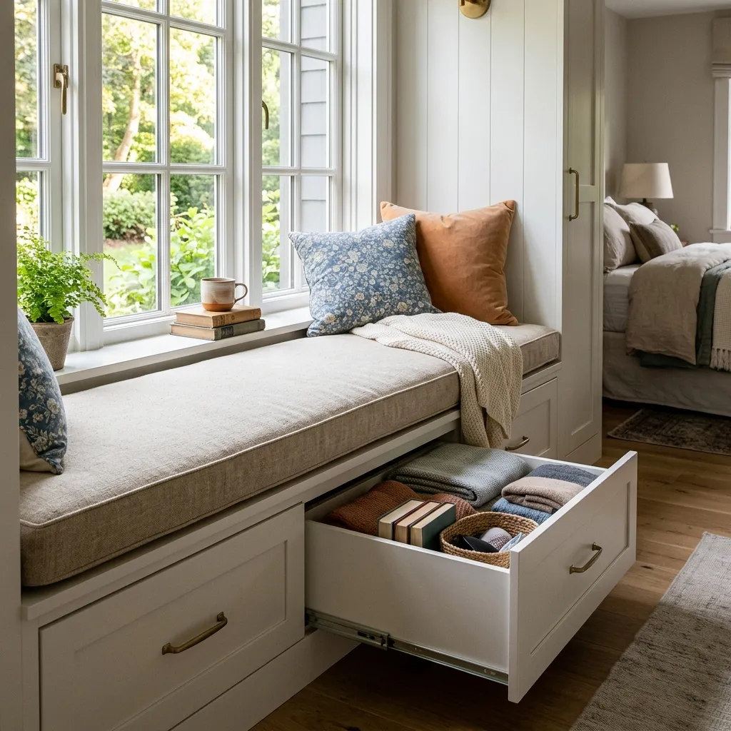 Window Seats with Secret Drawers