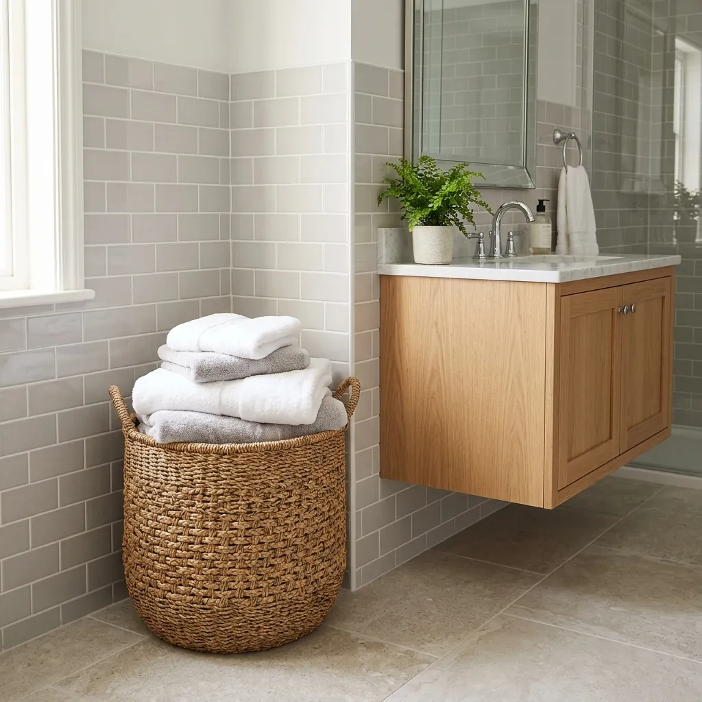 Woven Seagrass Floor Baskets