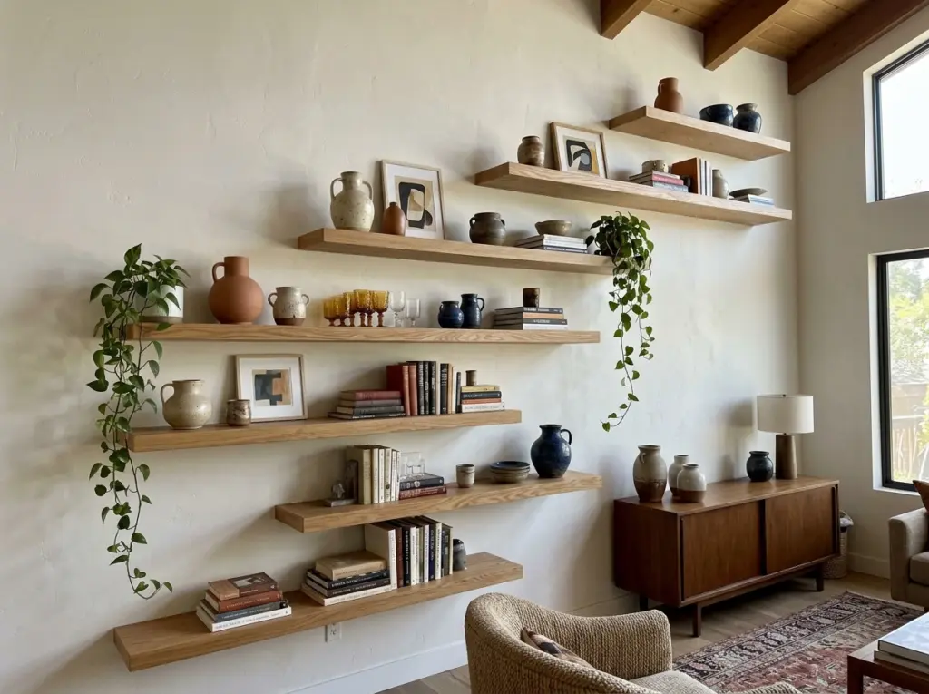 Asymmetrical Floating Ledges