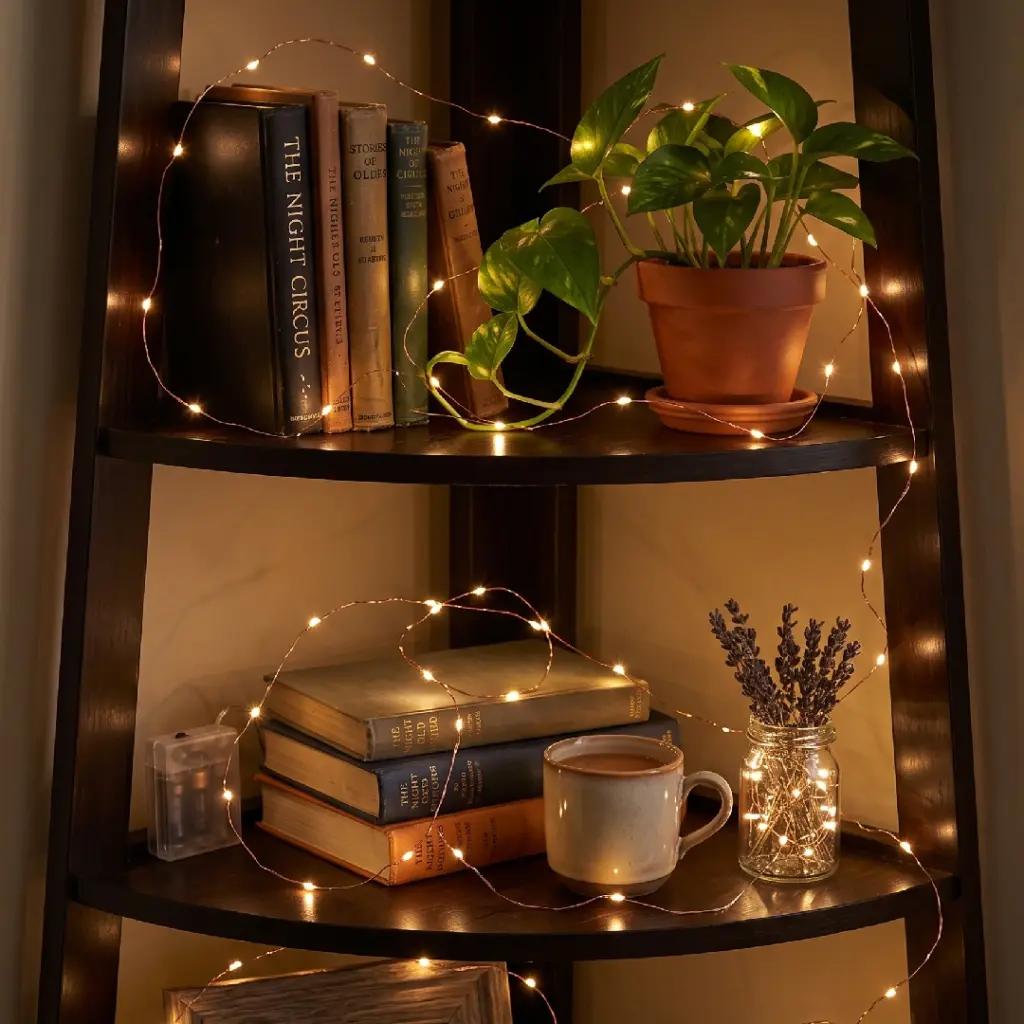 Battery-Operated Copper Fairy Lights