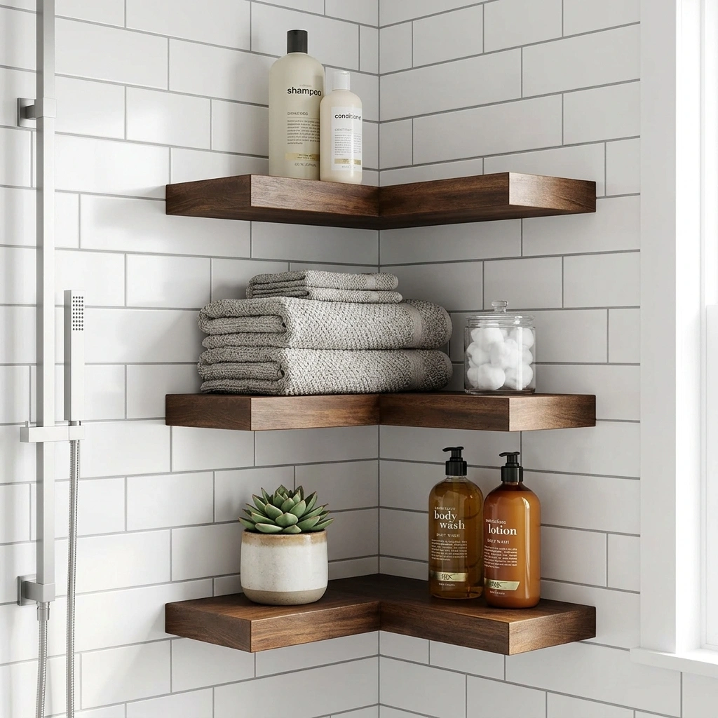 Corner-Mount Shelving