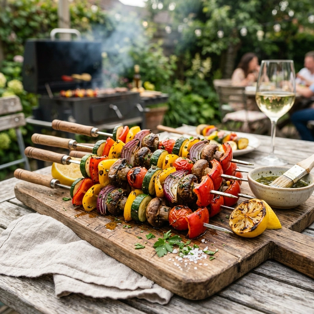 Marinated Grilled Vegetable Skewers