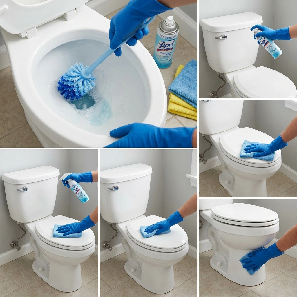 Sanitize and Polish the Toilet
