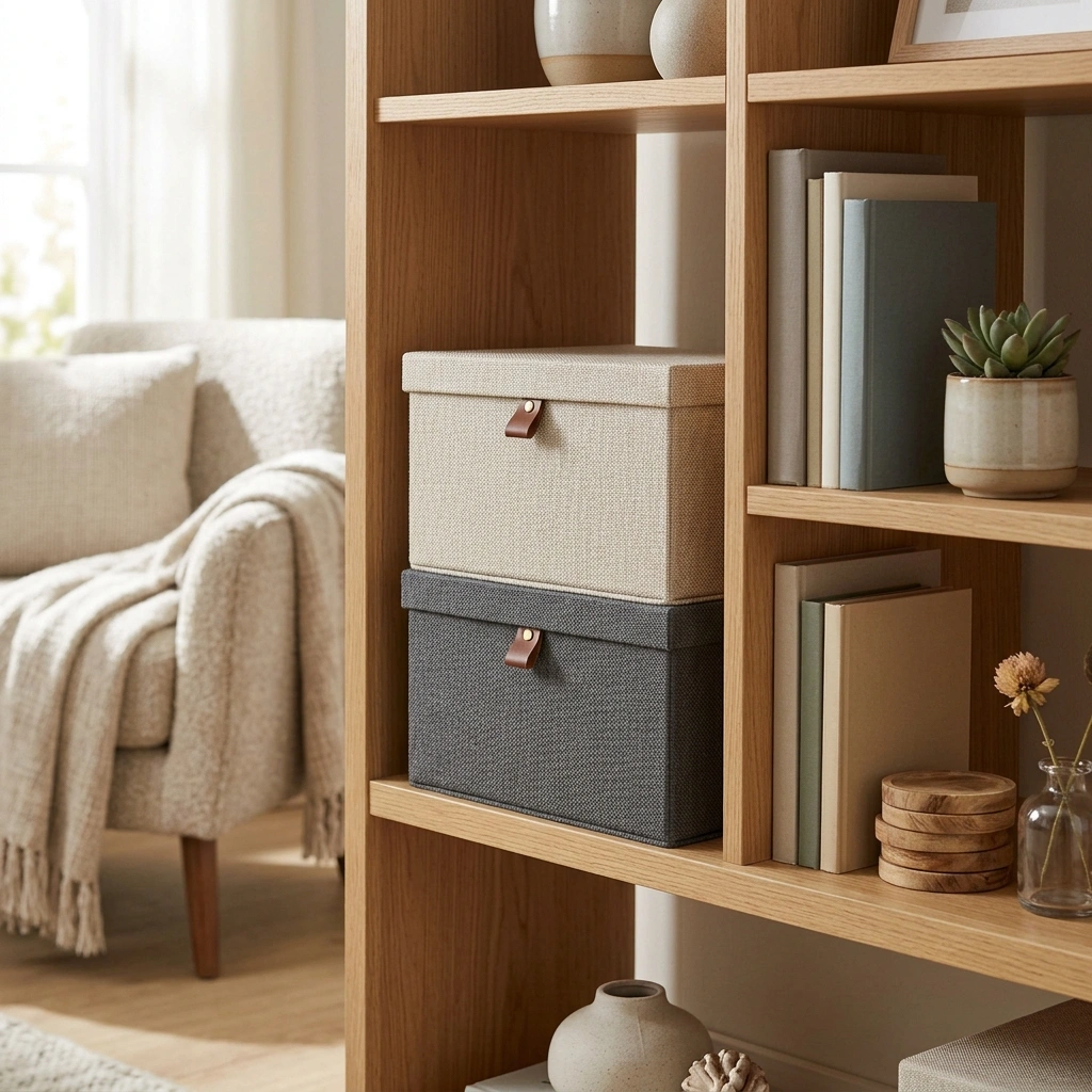 Stackable Neutral Storage Boxes