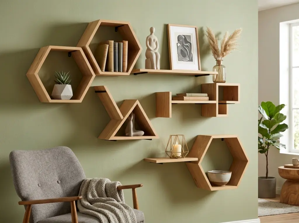 Staggered Geometric Displays