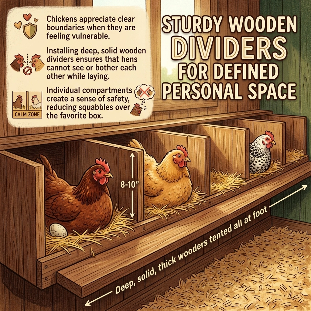 Sturdy Wooden Dividers for Defined Personal Space
