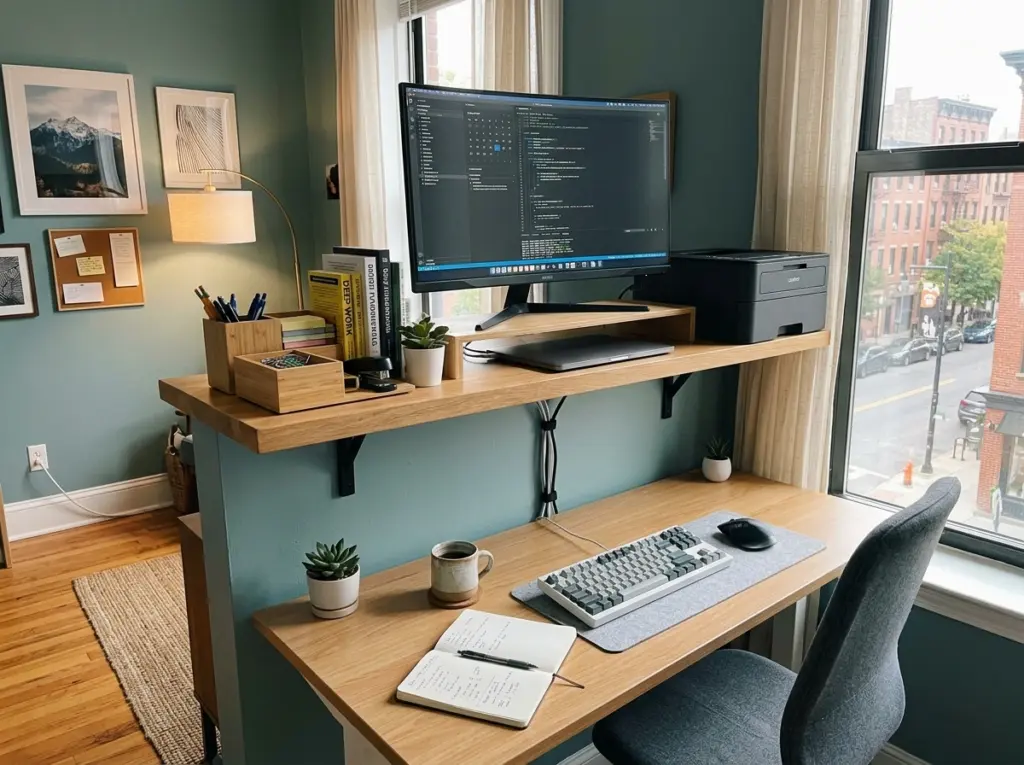 The Desk-Above-Desk Setup