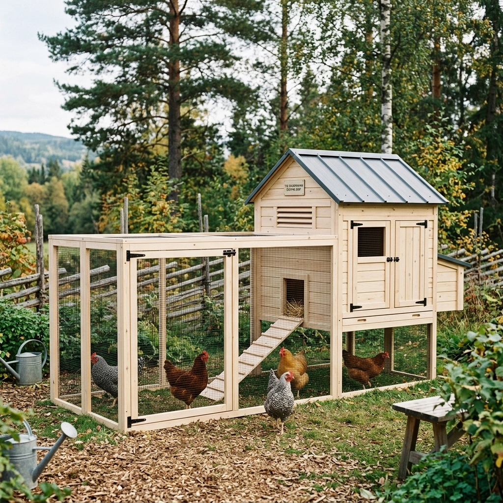 The Scandinavian Eco-Pine Coop