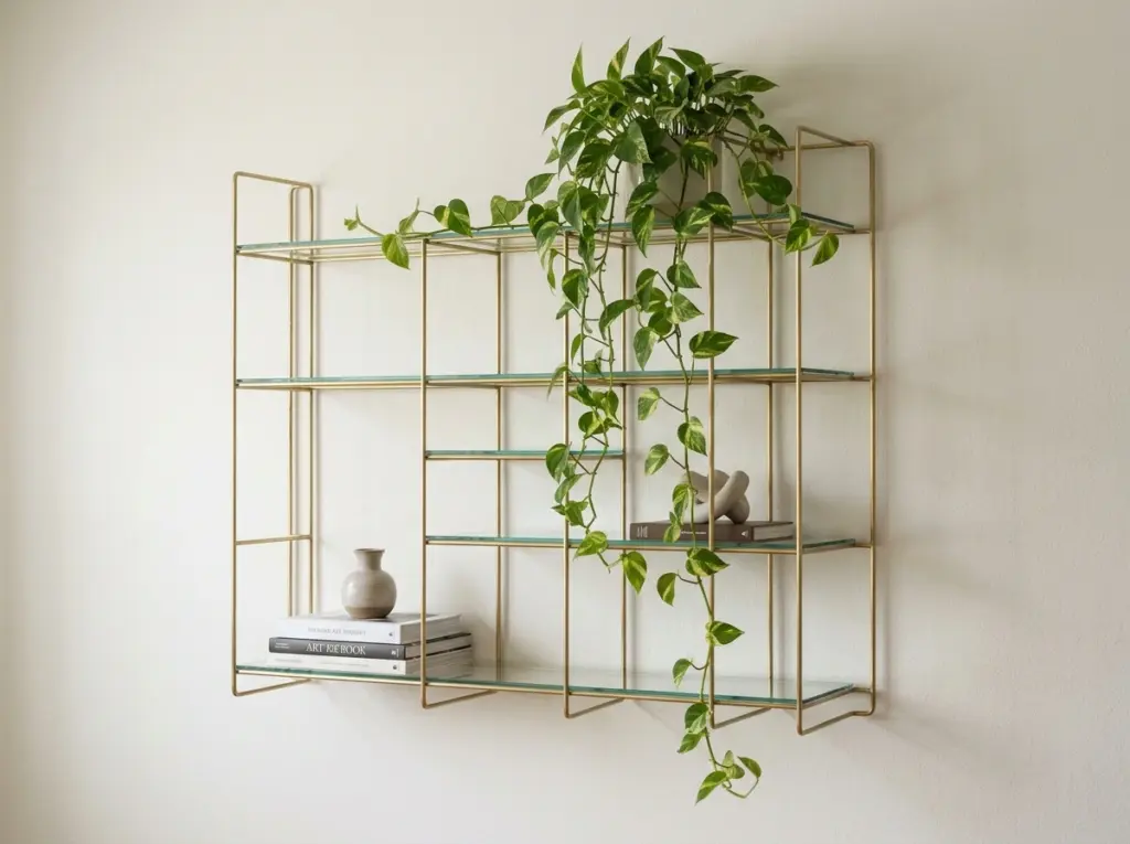 The "Floating" Metal Frame